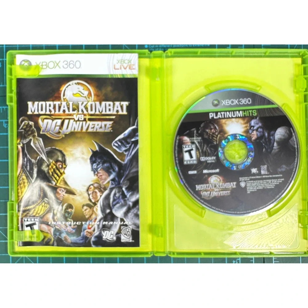 Mortal Kombat vs DC Universe Xbox 360 Platinum Hits CIB Fighting Game 2008